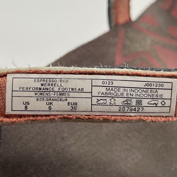 Merrell Sandspur Leather Sandals Womens Size 8 Espresso Brown Strappy Active - Picture 8 of 9